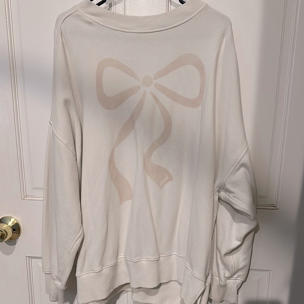 Cream Bow Sweater